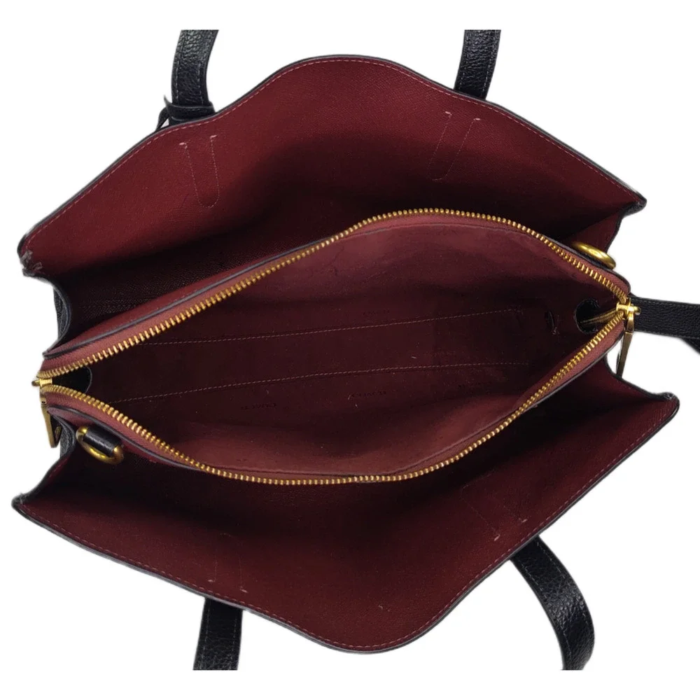 COACH Legacy Large Pebbled Leather Black Carryall 35 - Used/Good Condition - Picture 10 of 16